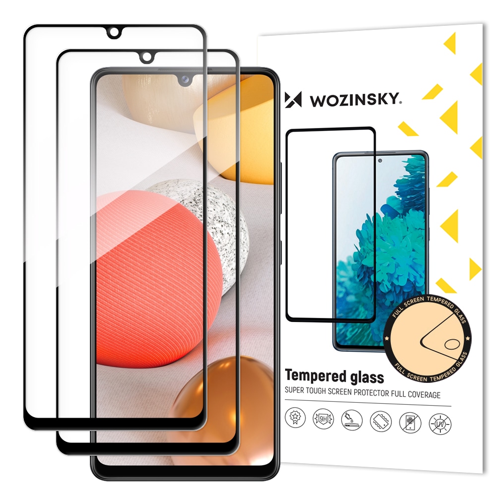Wozinsky Full Glue Super Tough näytönsuoja Case Friendly Samsung Galaxy A42 5G musta