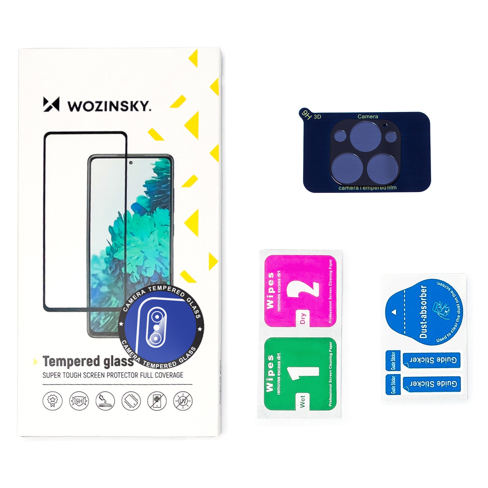Wozinsky Täydellinen kameran lasi 9H Full Camera karkaistu lasi Samsung Galaxy Z Flip 3:lle
