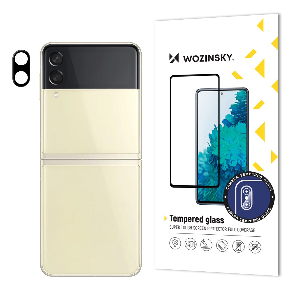Wozinsky Täydellinen kameran lasi 9H Full Camera karkaistu lasi Samsung Galaxy Z Flip 3:lle