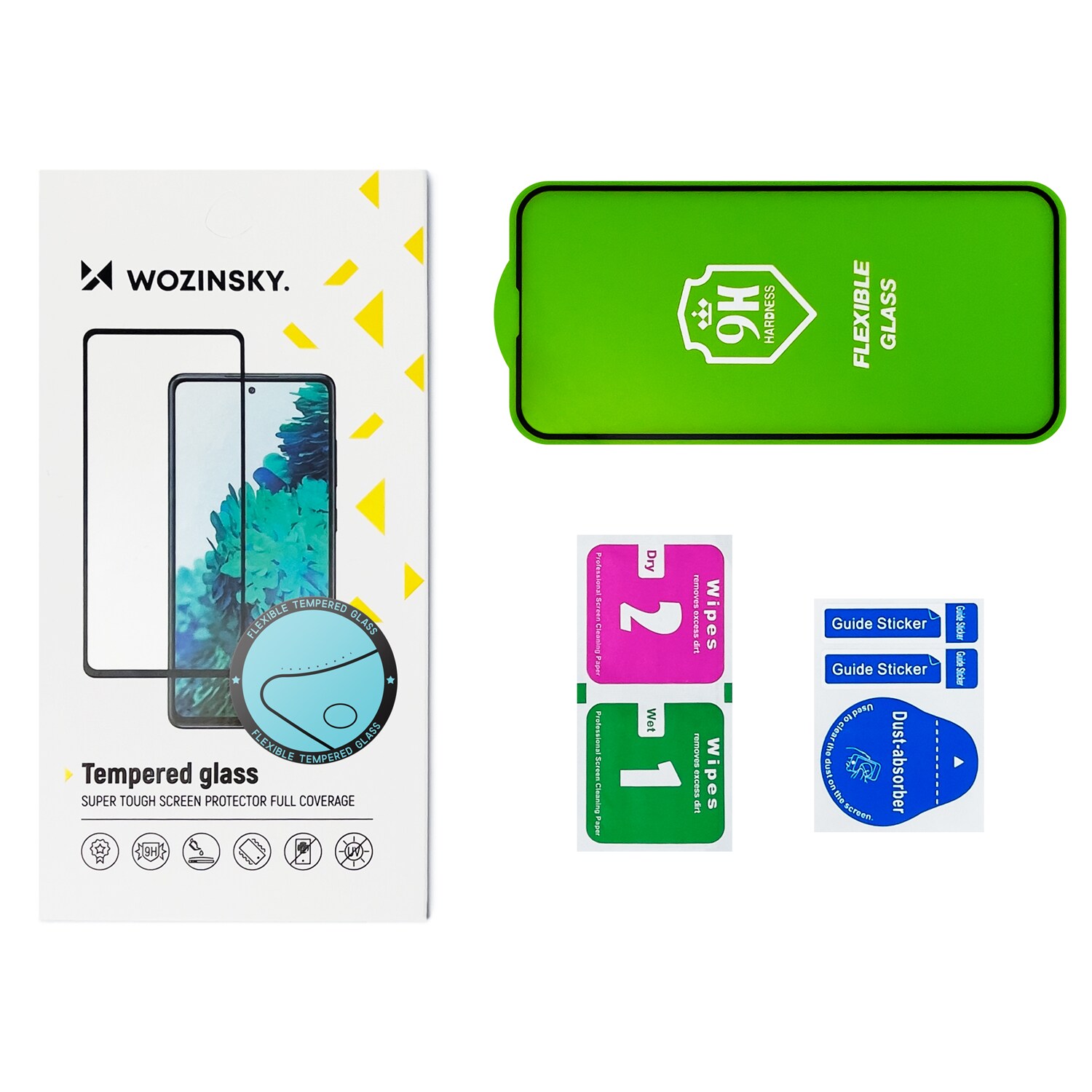 Wozinsky Täydellinen Kansio Flexi Nano Glass -kalvo, karkaistu lasi, Samsung Galaxy S22+ läpinäkyvä