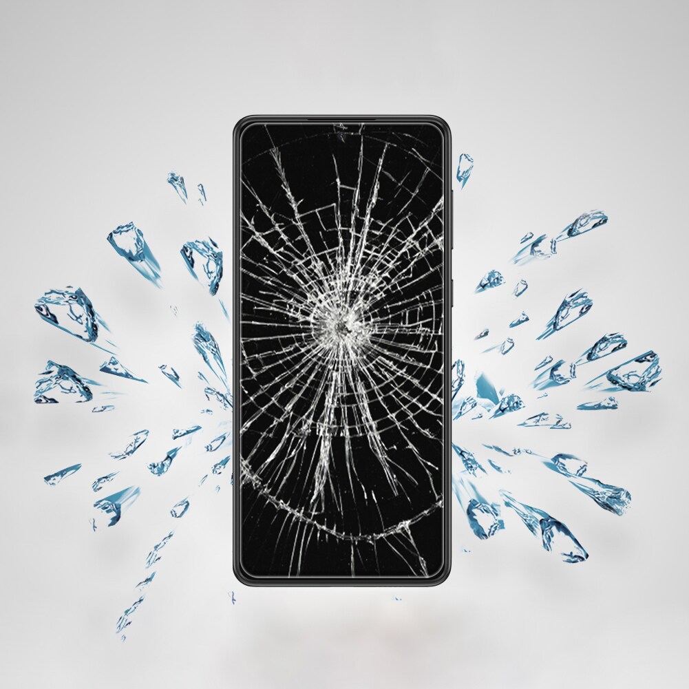 Nillkin CP+PRO ohut karkaistu lasi 0,2 mm 9H kehyksellä Samsung Galaxy A73 musta