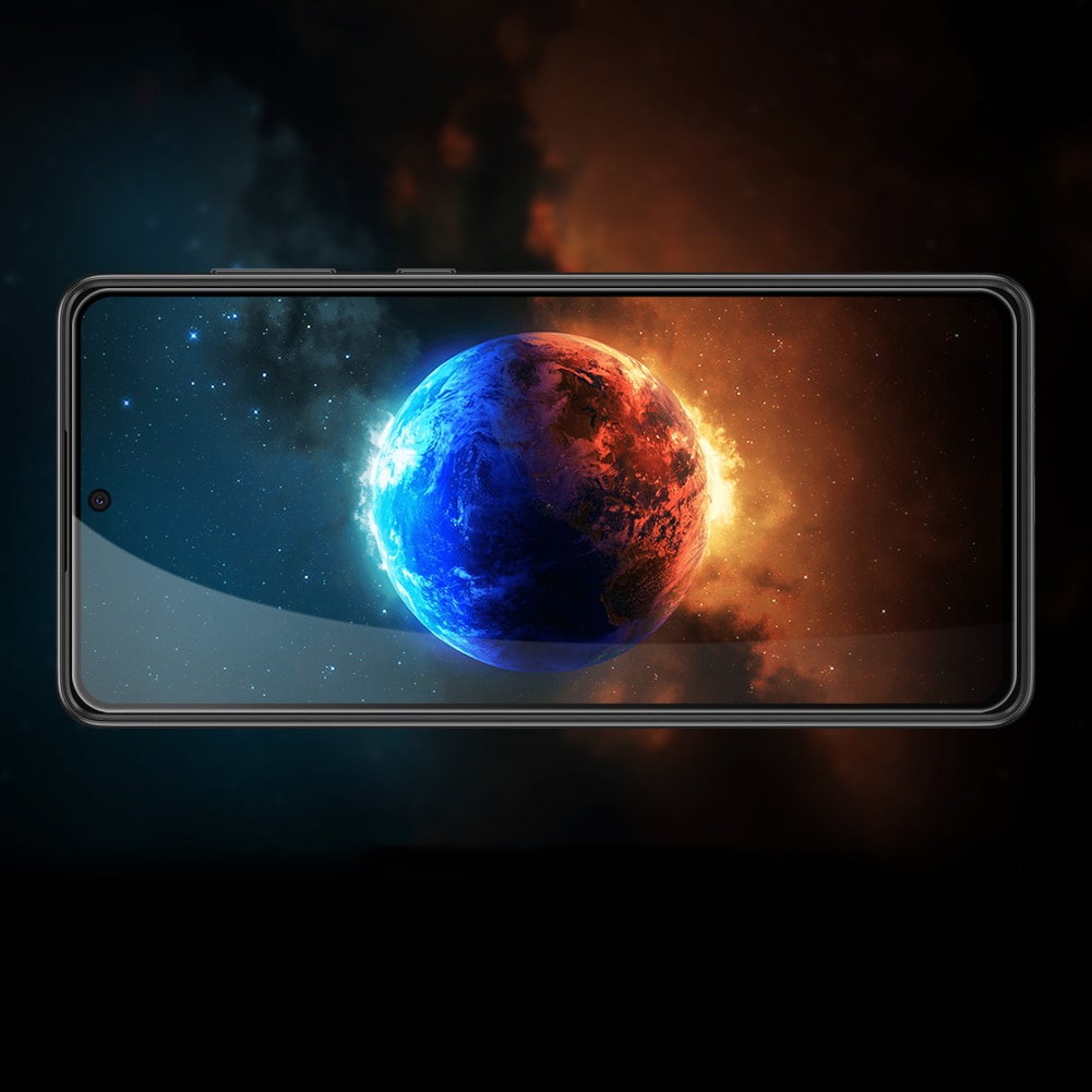 Nillkin CP+PRO ohut karkaistu lasi 0,2 mm 9H kehyksellä Samsung Galaxy A73 musta