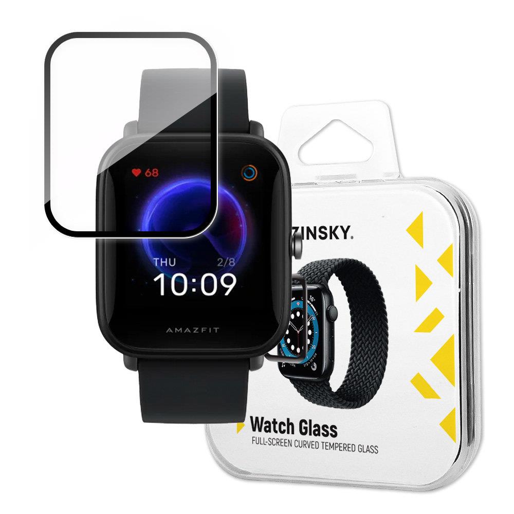 Wozinsky Watch Glass hybridilasi Xiaomi Amazfit Bip U:lle musta