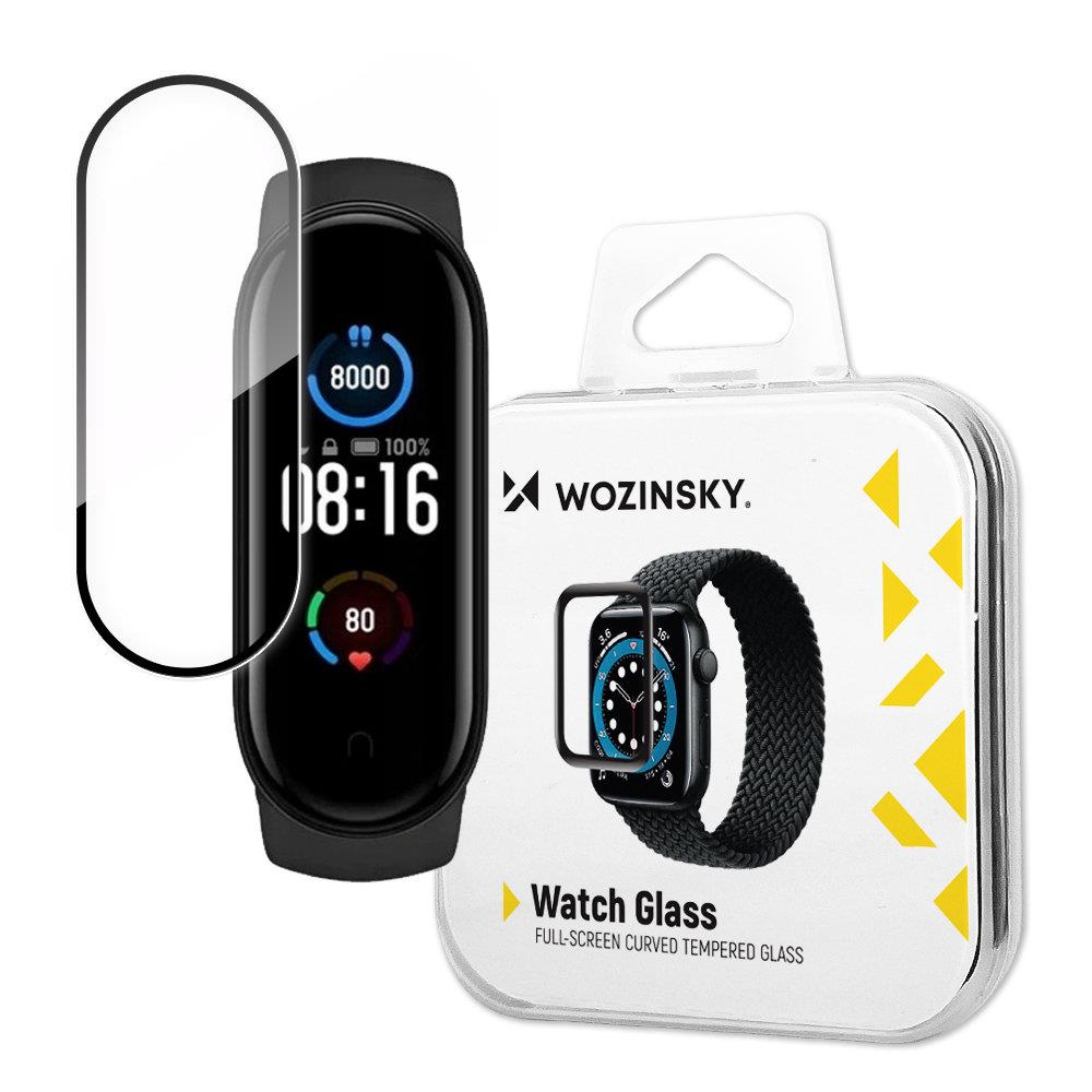 Wozinsky Watch Glass hybridi lasi Xiaomi Mi Band 5 musta
