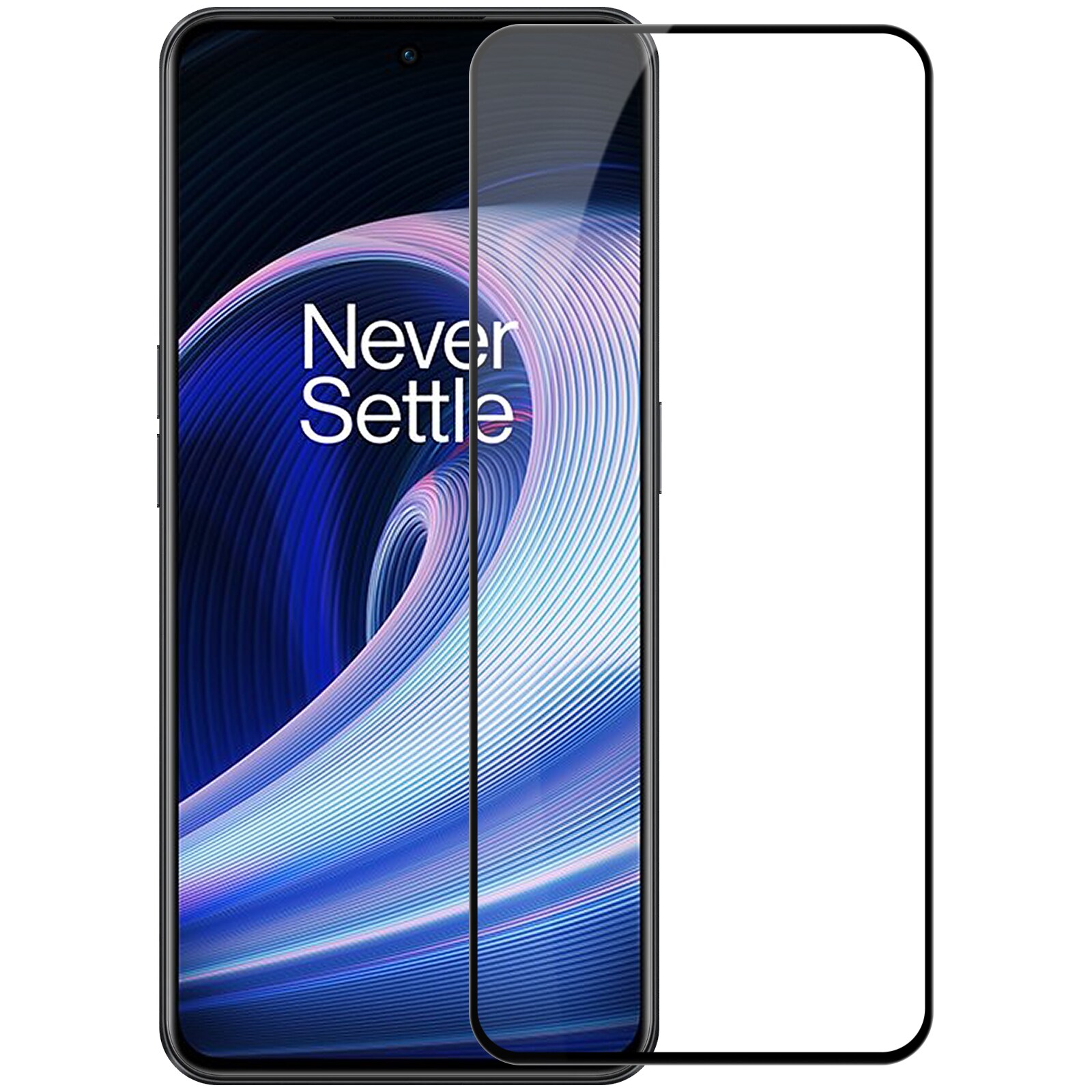 Nillkin CP+PRO ultraohut karkaistu lasi koko näytölle 0,2 mm:n kehyksellä 9H OnePlus Ace musta