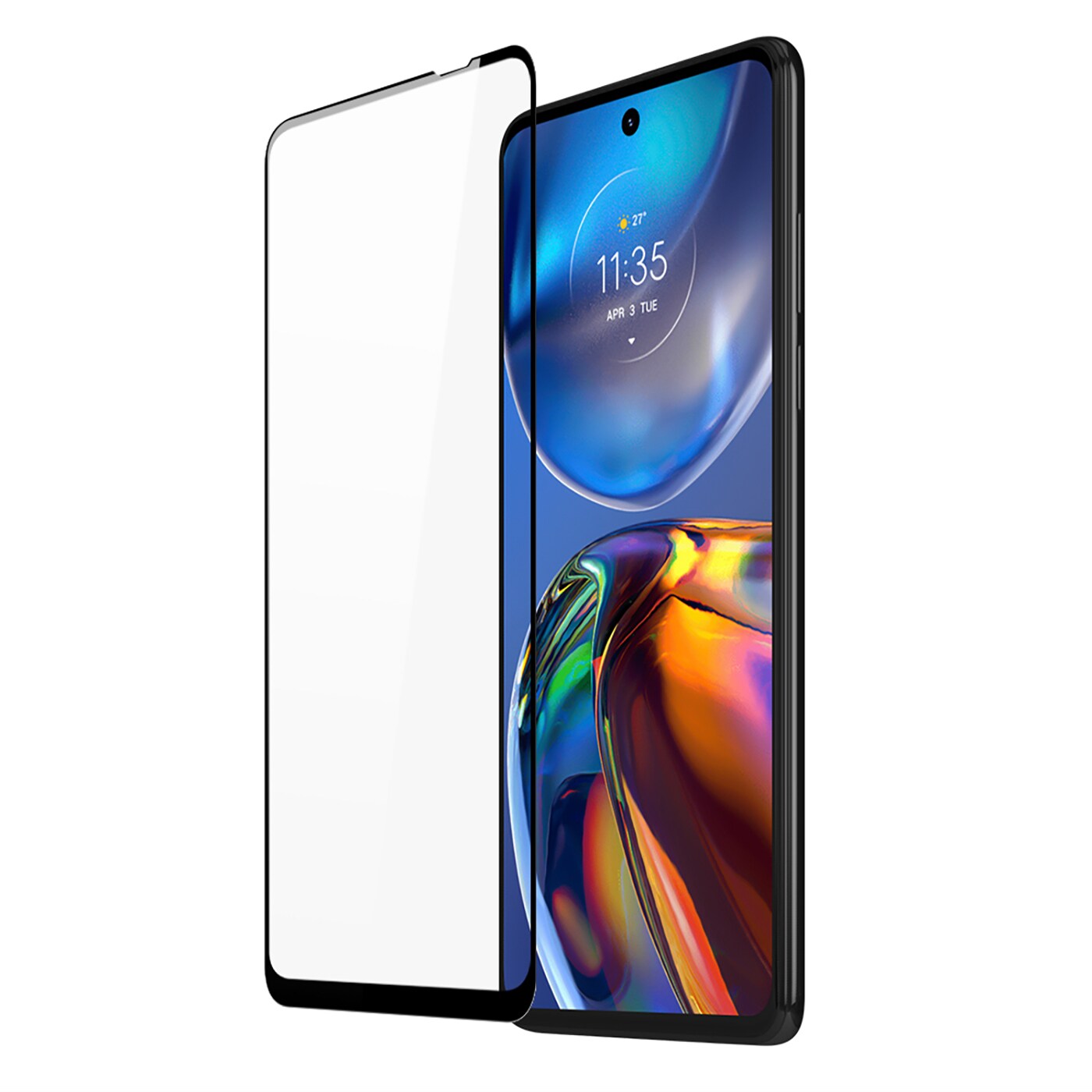 Dux Ducis 10D karkaistu lasi 9H Motorola Moto E32 musta (koteloystävällinen)