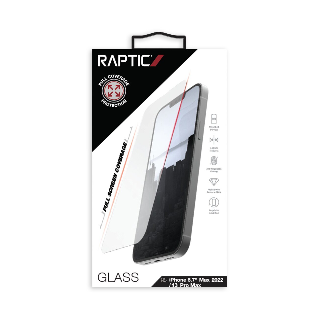 Raptic X-Doria Full Glass iPhone 14 Plus koko näytön karkaistu lasi