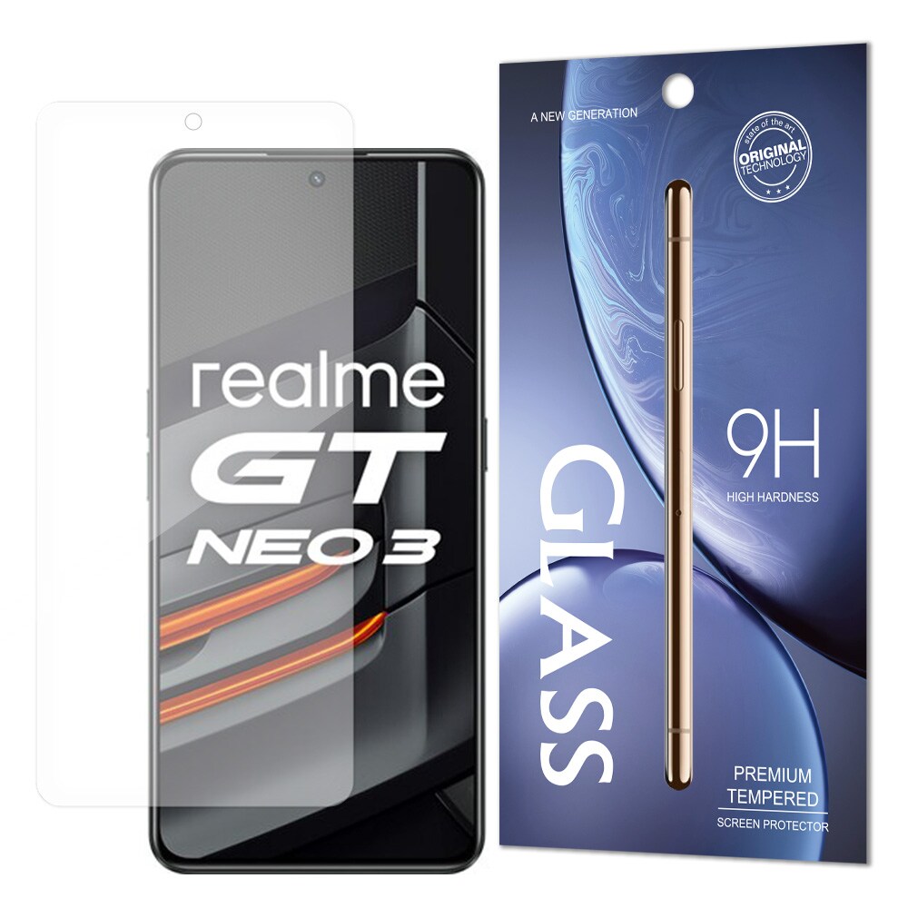 Karkaistu lasi 9H karkaistu lasi Realme GT Neo 3 (pakkaus - kirjekuori)