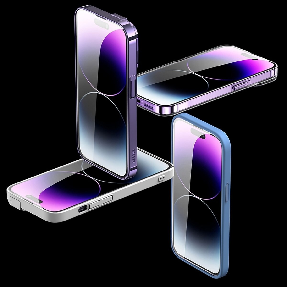 Baseus Koko karkaistu lasi iPhone 14 Pro Max, sinisen valon suodatin ja 0,3 mm kaiutin kansi