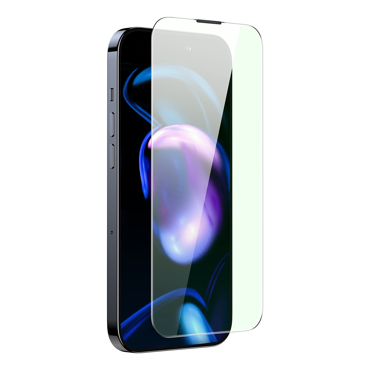 Baseus Koko iPhone 14 Pro karkaistu lasi sinisen valon suodatin 0,3 mm kaiuttimen suojus + kehys