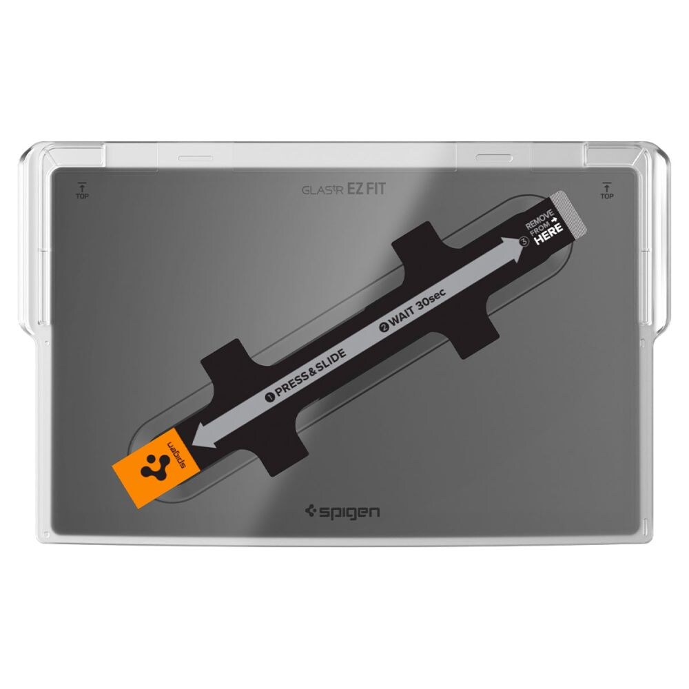 Spigen Glas.tR EZ Fit karkaistu lasi Tesla Model X 2022 / Model S 2021 - musta - musta