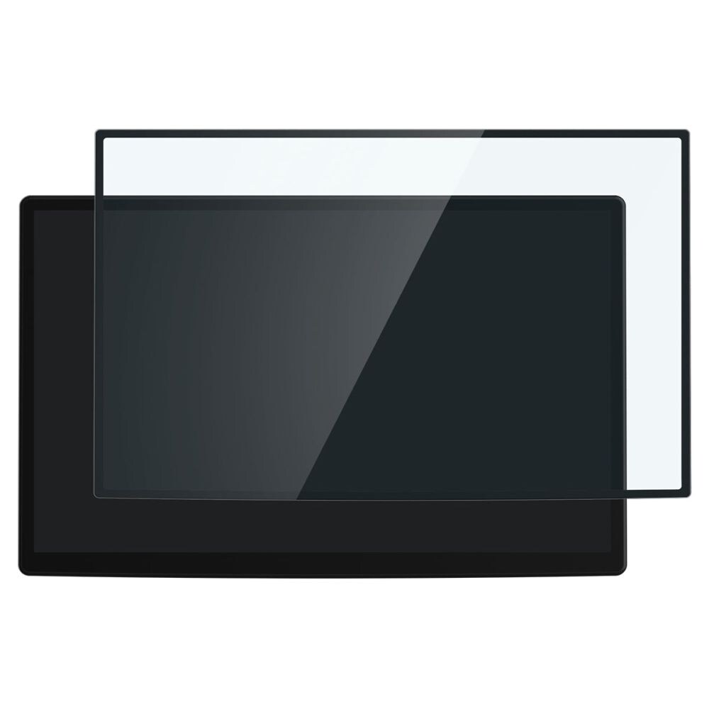 Spigen Glas.tR EZ Fit karkaistu lasi Tesla Model X 2022 / Model S 2021 - musta - musta