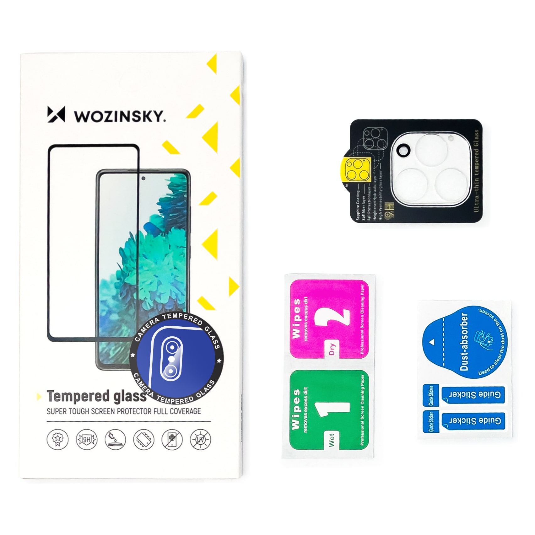 Wozinsky Täydellinen kameralasi karkaistu lasi Xiaomi Redmi Note 12 5G / Poco X5 5G -kameraan 9H