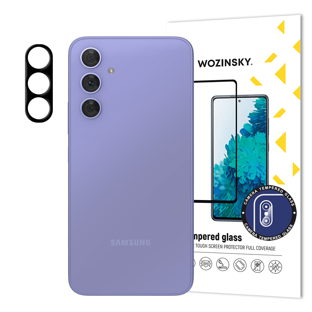 Wozinsky Täydellinen karkaistu lasi Samsung Galaxy A54 5G:lle 9H-kameralle