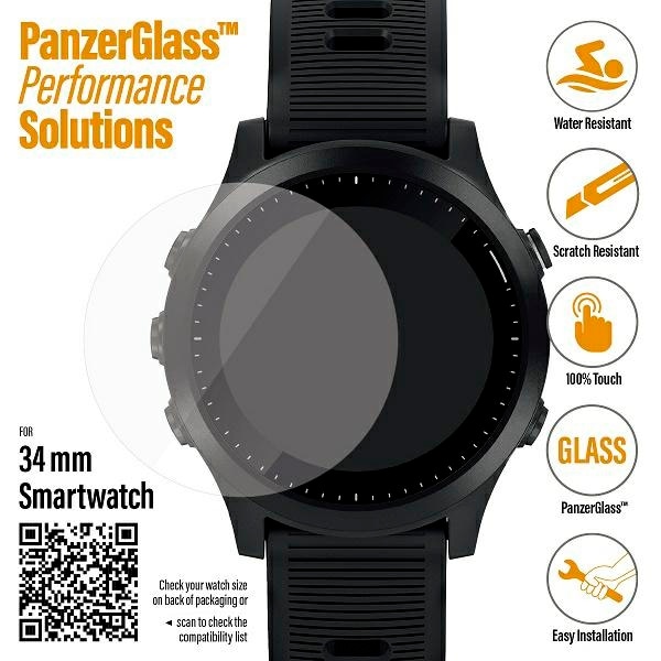 PanzerGlass Näytönsuojus Samsung Galaxy Watch 3, Garmin Forerunner 645, Fossil Q Venture Gen 4