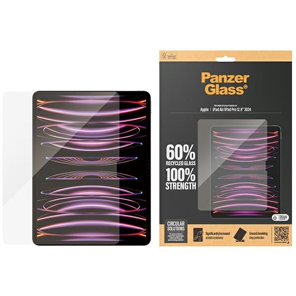 PanzerGlass Ultra-Wide Fit -karkaistu lasi iPad Air/Pro 12.9" 2024 -malliin.