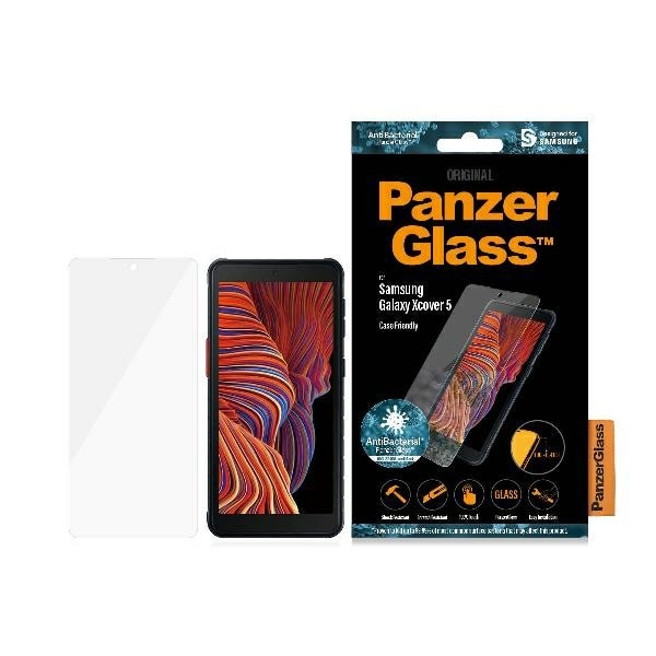 PanzerGlass E2E Pro Säännöllinen antibakteerinen karkaistu lasi Samsung Galaxy Xcover 5:lle