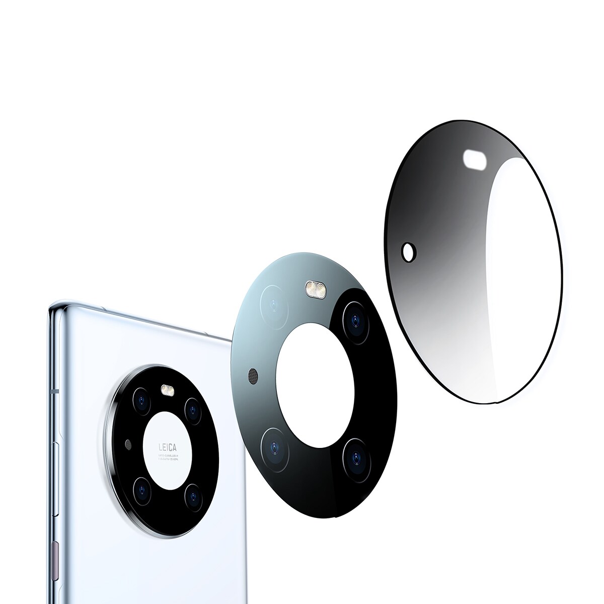 Baseus Huawei Mate 40 Pro kamerafilmi 0.3mm (2kpl) läpinäkyvä + puhdistussarja (SGQK000502)