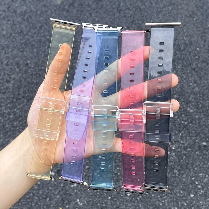 Silikonihihna Rannekoru Rannekorun hihnan valo Apple Watch 42 / 44 mm - violetti - Violetti