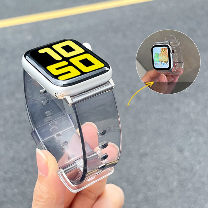 Silikonihihna Rannekoru Rannekorun hihnan valo Apple Watch 38 / 40 mm - keltainen