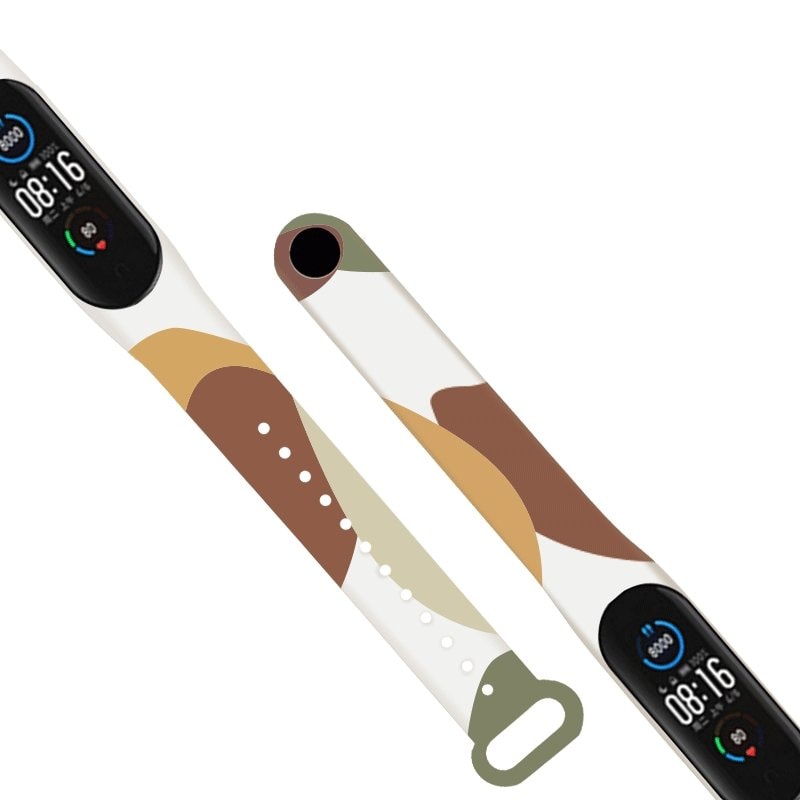 Hihna Moro bändi Xiaomi Mi Band 5 / 6 silikonihihna rannekoru katsella malli 13