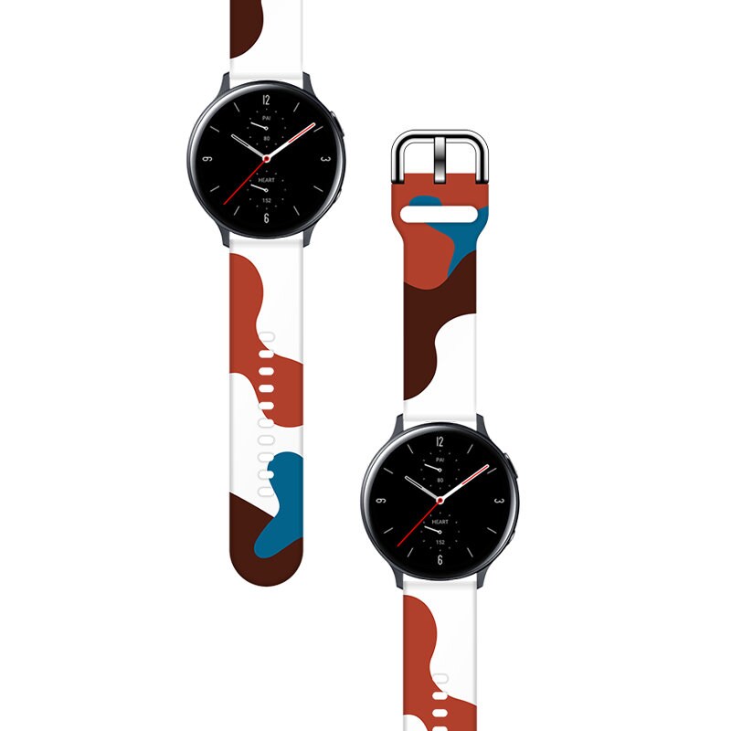 Hihna Moro Samsung Galaxy Watch 40 / 41 / 42 / 43 / 44 mm silikoni rannekorun kellonauha - kuvio 8