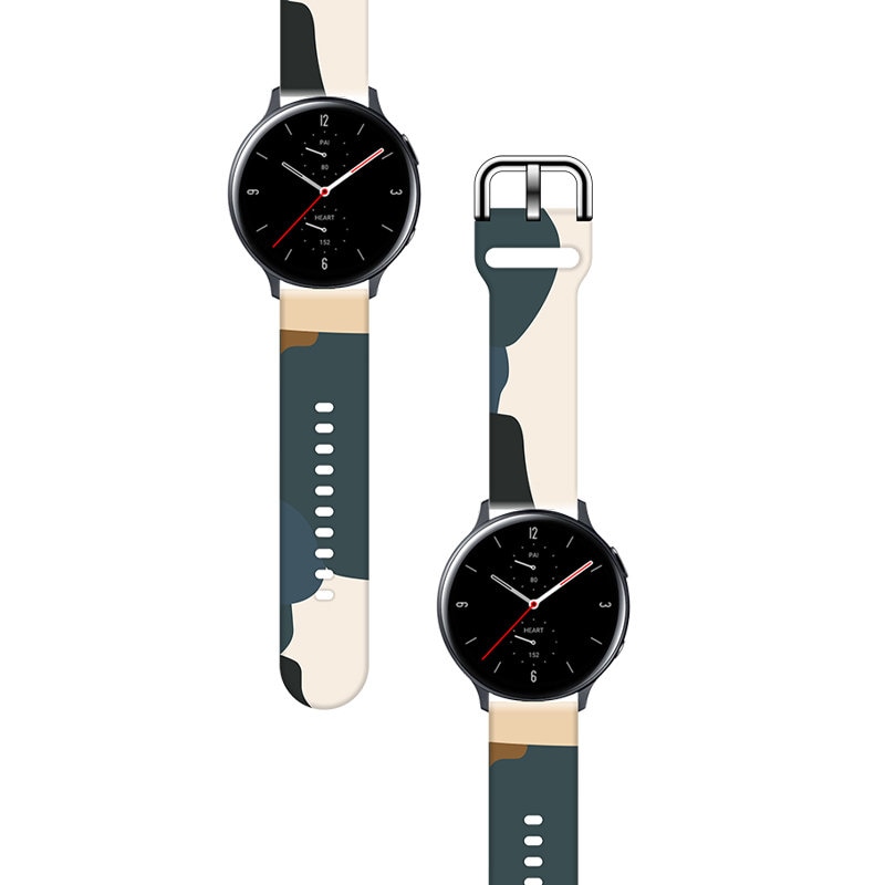 Hihna Moro Samsung Galaxy Watch 40 / 41 / 42 / 43 / 44 mm silikoni rannekorun kellonauha - kuvio 13