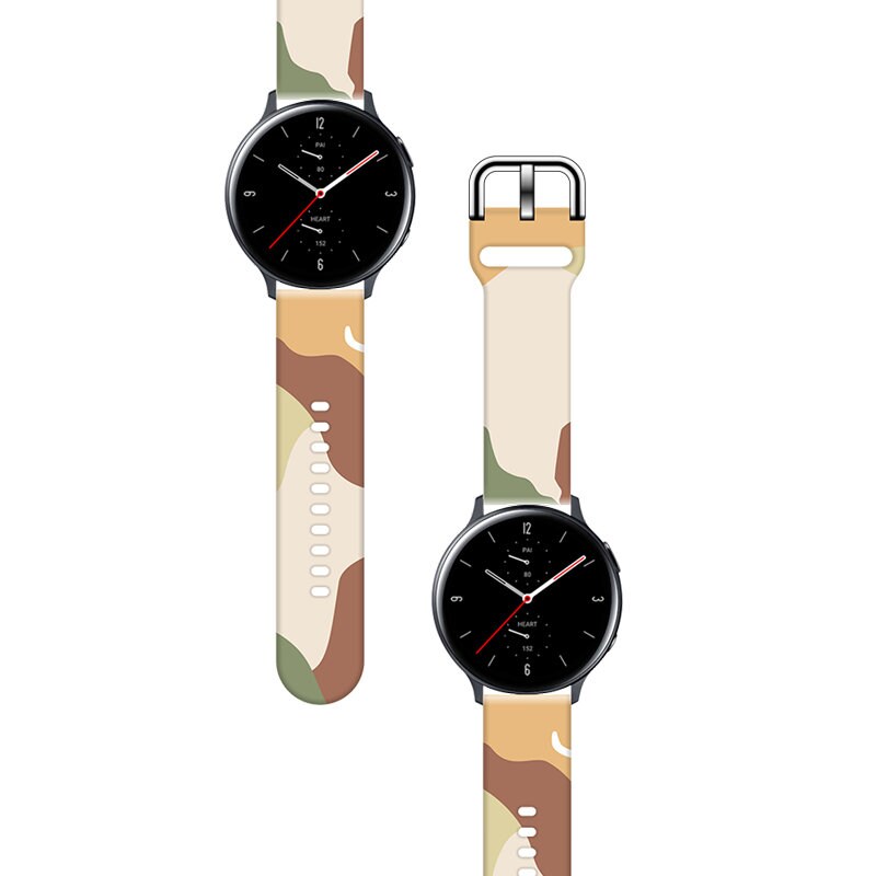 Hihna Moro Samsung Galaxy Watch 40 / 41 / 42 / 43 / 44 mm silikoni rannekorun kellonauha - kuvio 16
