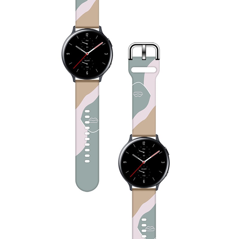 Hihna Moro Samsung Galaxy Watch 40 / 41 / 42 / 43 / 44 mm silikoni rannekorun kellonauha - kuvio 17