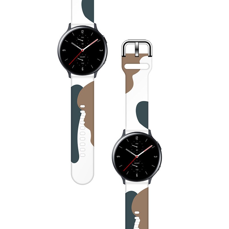 Hihna Moro Samsung Galaxy Watch 45 / 46 / 47 mm silikoni rannekorun kellonauha - malli 1