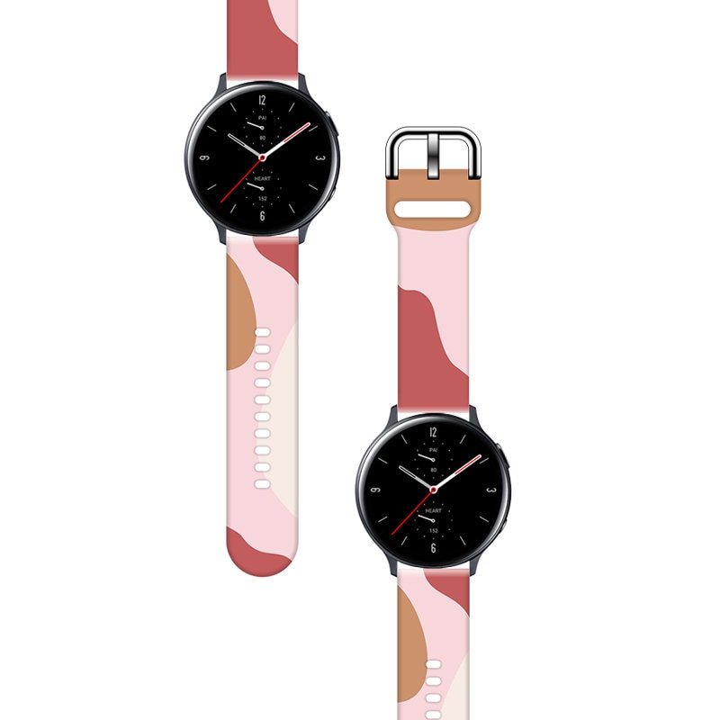 Hihna Moro Samsung Galaxy Watch 45 / 46 / 47 mm silikoni rannekorun kellonauha - kuvio 12