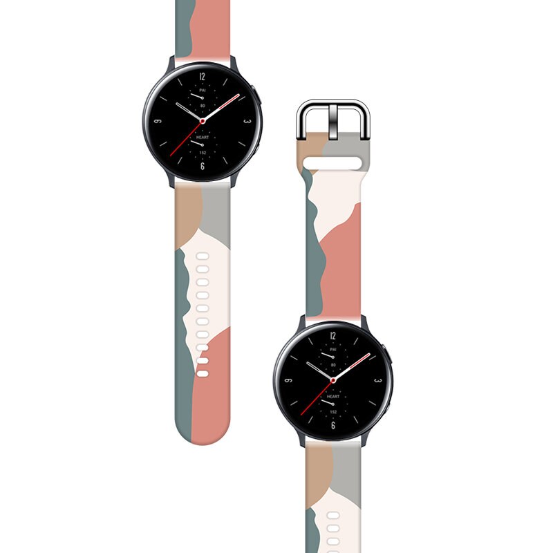 Hihna Moro Samsung Galaxy Watch 45 / 46 / 47 mm silikoni rannekorun kellonauha - kuvio 15
