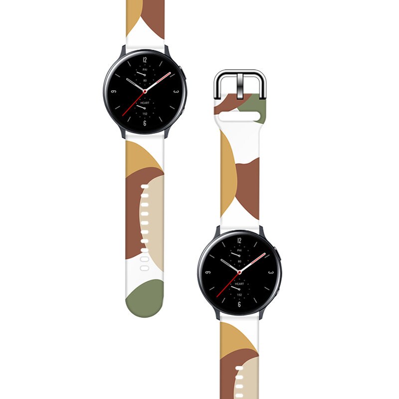 Hihna Moro Samsung Galaxy Watch 40 / 41 / 42 / 43 / 44 mm silikoni rannekorun kellonauha - kuvio 4