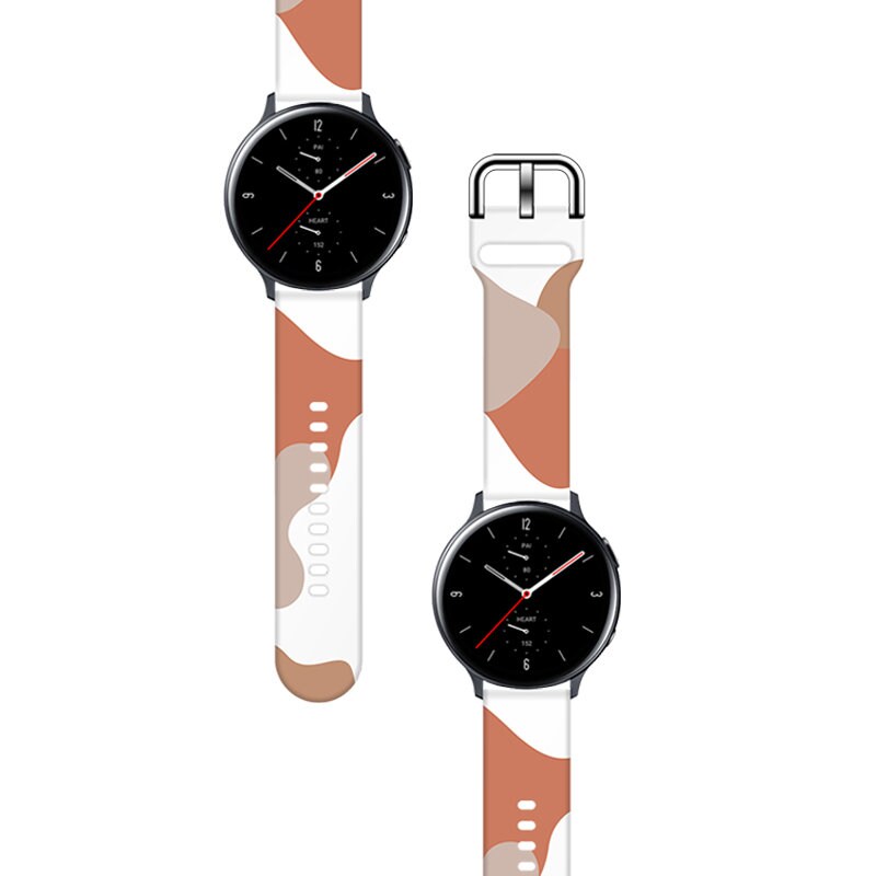Hihna Moro Samsung Galaxy Watch 40 / 41 / 42 / 43 / 44 mm silikoni rannekorun kellonauha - kuvio 5