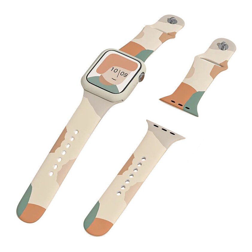 Silikonihihna Moro kellon rannekorun hihna Apple Watch 42 / 44 / 45 / 49 mm - Kuvio 5