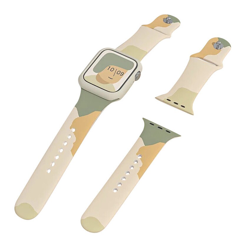 Silikonihihna Moro Watch rannekorun hihna Apple Watch 42 / 44 / 45 / 49 mm - Kuvio 6