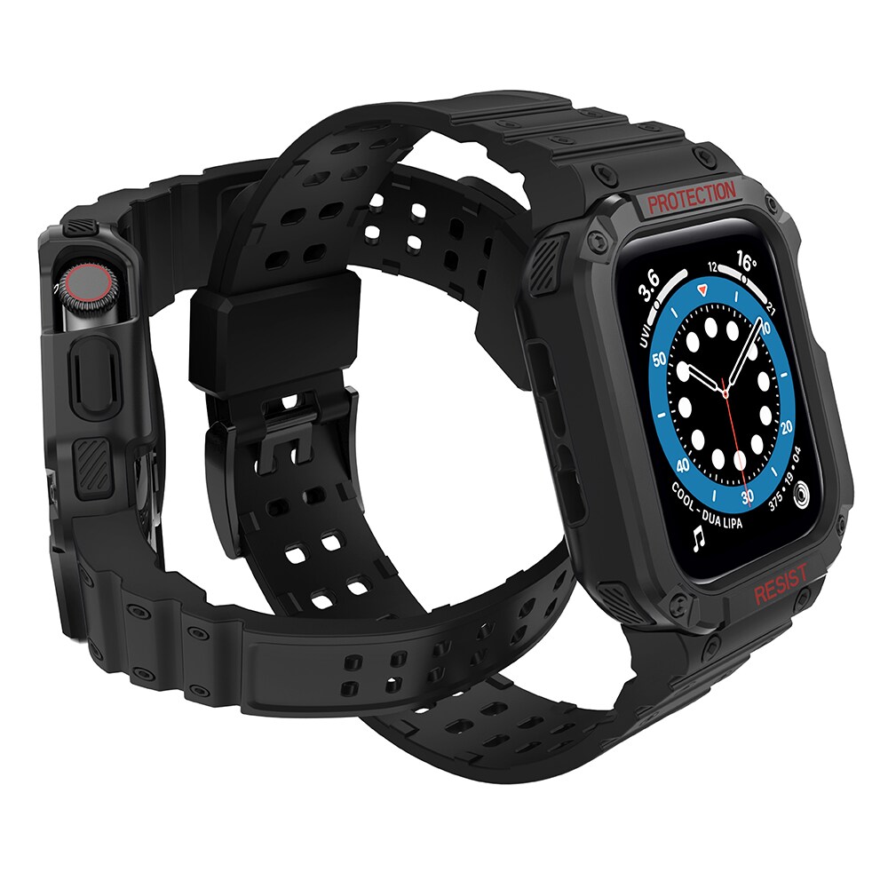 Suojaa hihna hihna Apple Watch 38/40/41mm panssaroitu asia hihna - musta