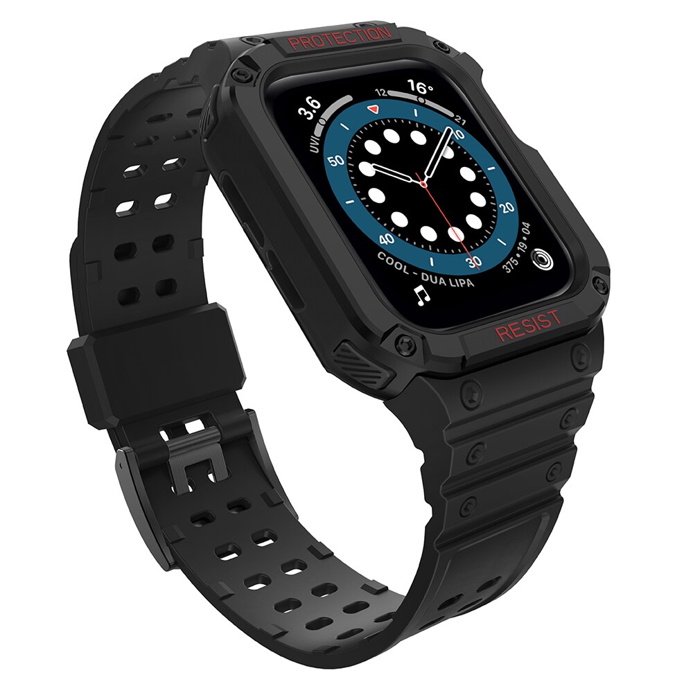 Suojaa hihna hihna Apple Watch 38/40/41mm panssaroitu asia hihna - musta