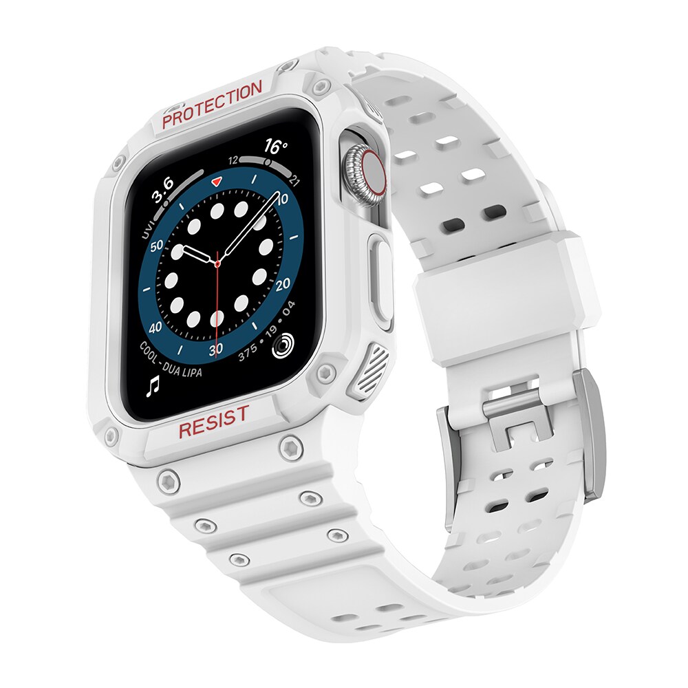 Suojaa hihna hihna Apple Watch 38/40/41mm panssaroitu asia hihna - Valkoinen
