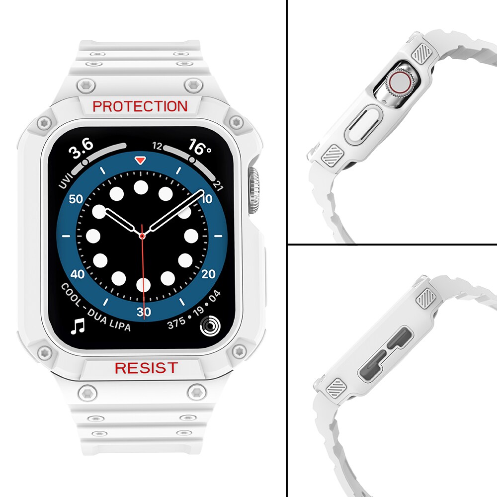 Suojaa hihna hihna Apple Watch 38/40/41mm panssaroitu asia hihna - Valkoinen