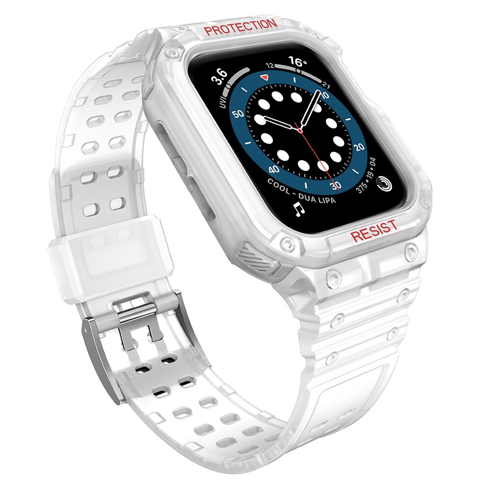 Suojaa hihna hihna Apple Watch 38/40/41mm panssaroitu asia hihna - läpinäkyvä