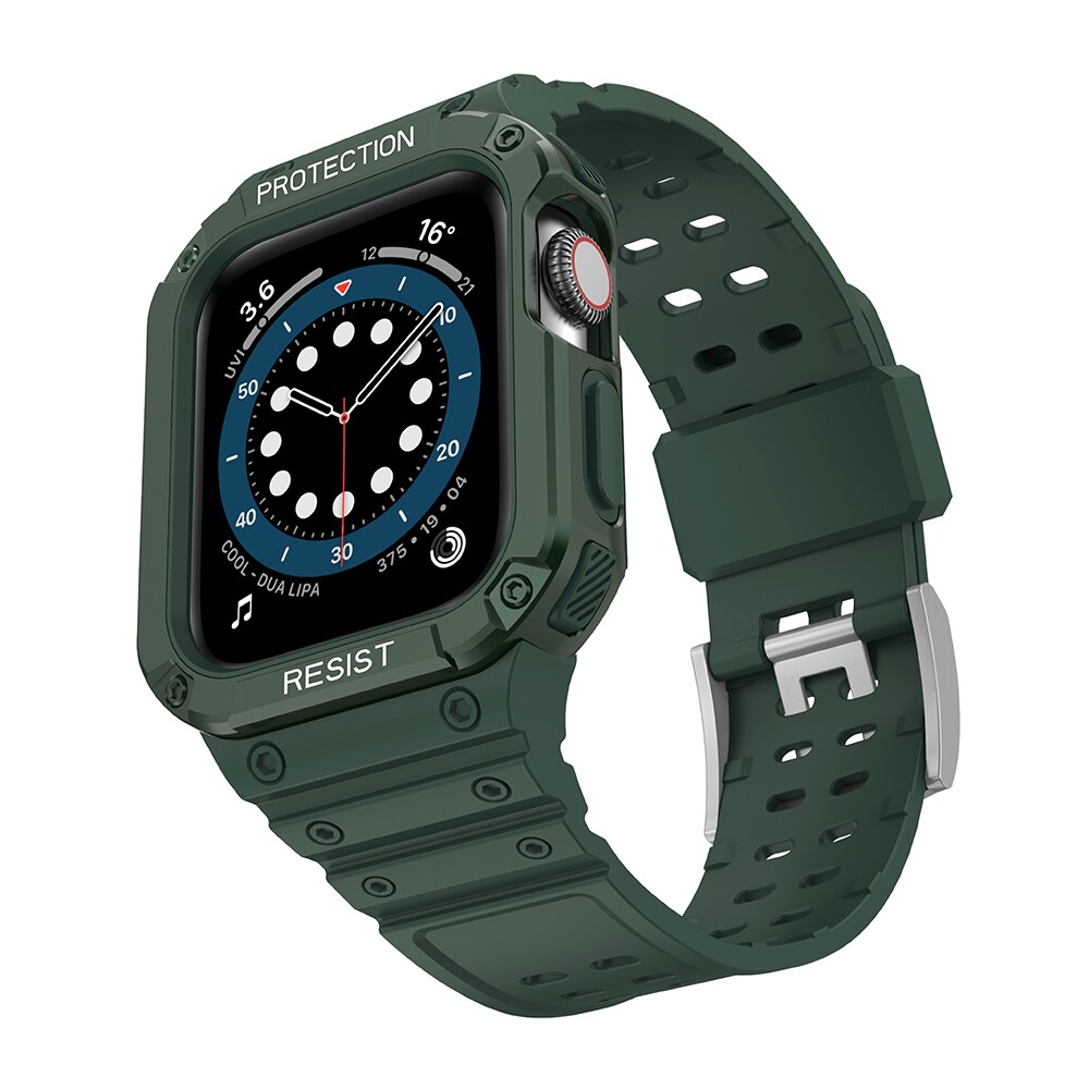 Suojaa hihna hihna Apple Watch 38/40/41mm panssaroitu asia hihna - vihreä