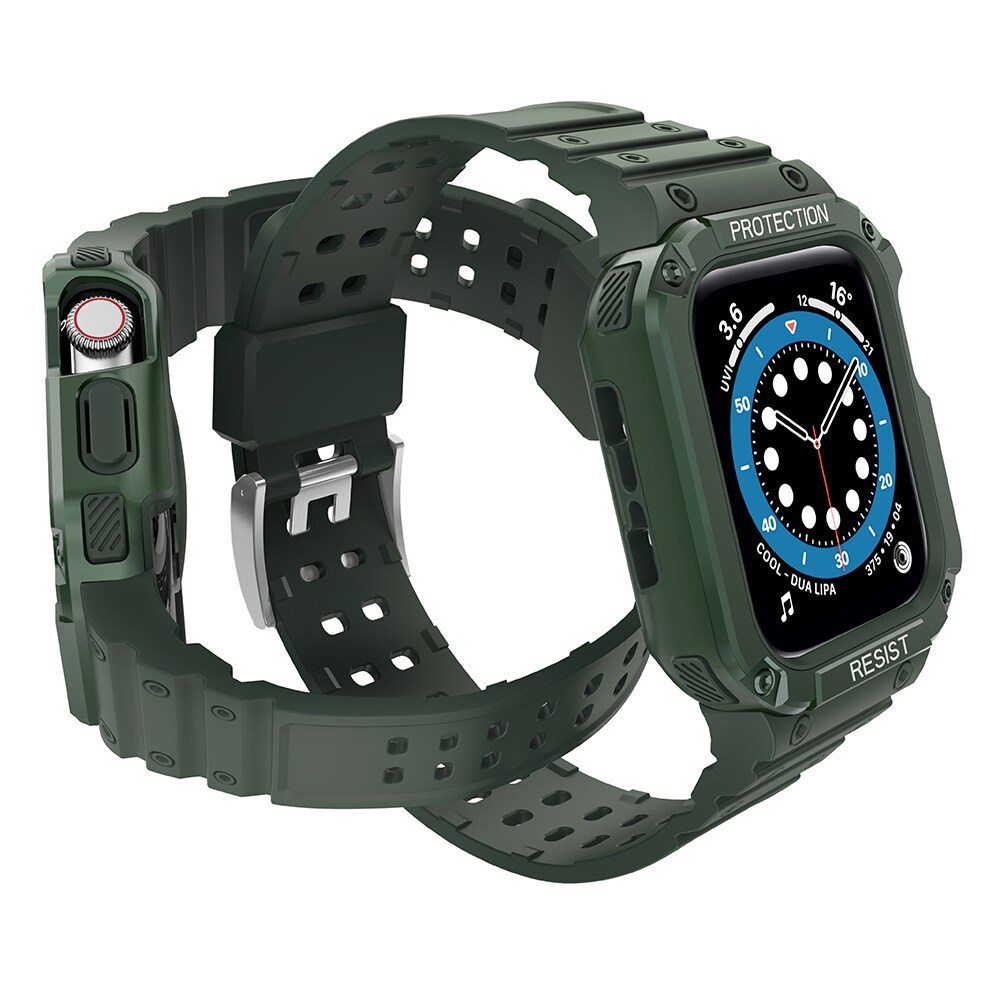 Suojaa hihna hihna Apple Watch 38/40/41mm panssaroitu asia hihna - vihreä