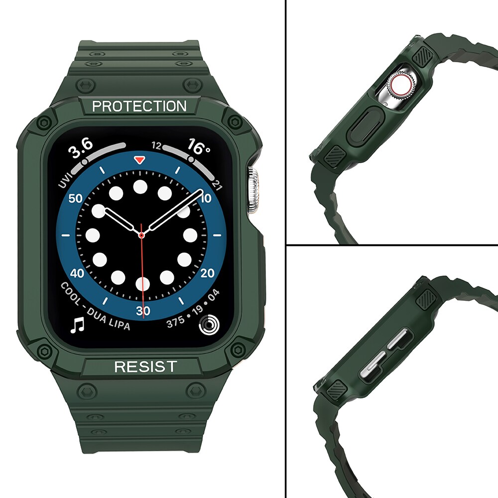 Suojaa hihna hihna Apple Watch 38/40/41mm panssaroitu asia hihna - vihreä