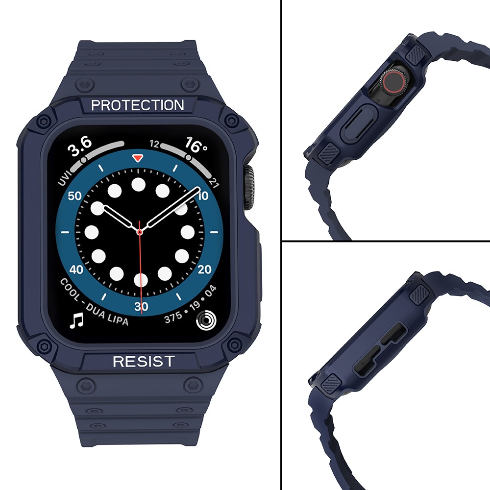 Suojaa hihna hihna Apple Watch 42/44/45mm panssaroitu asia hihna - sininen
