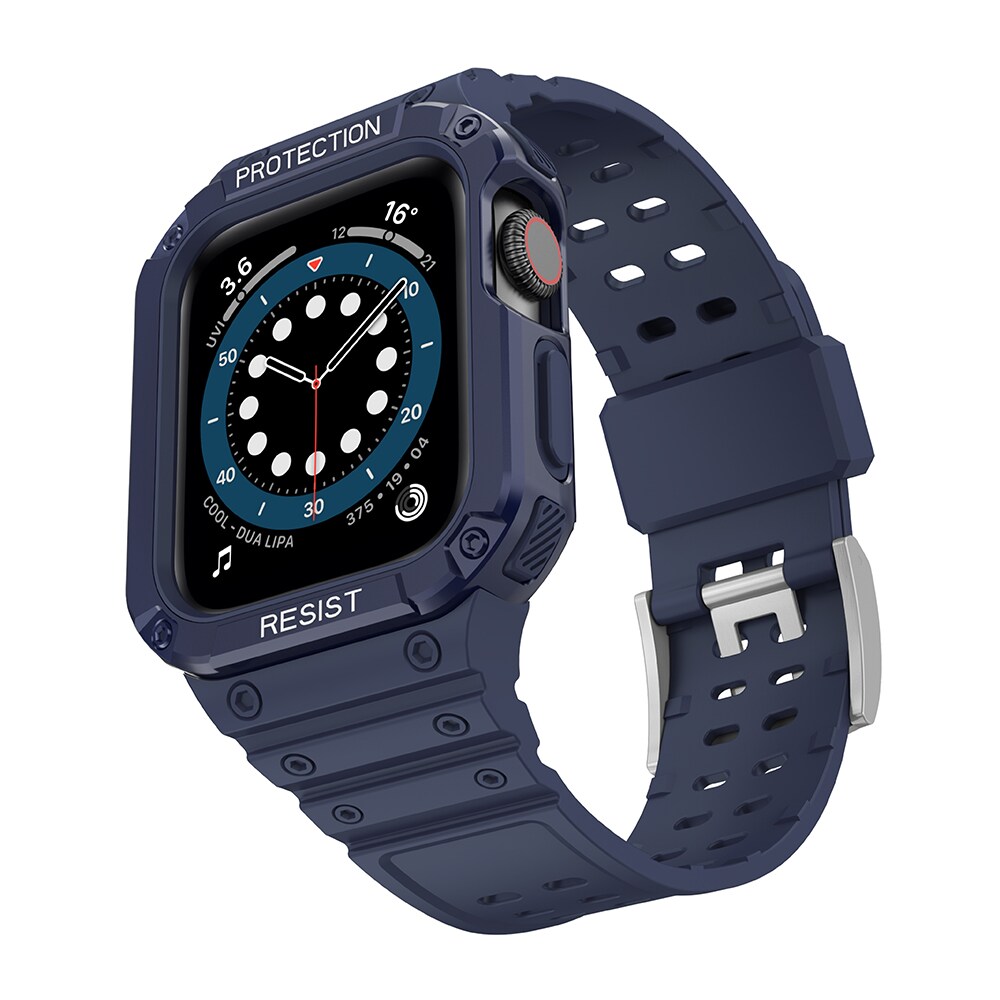 Suojaa hihna hihna Apple Watch 42/44/45mm panssaroitu asia hihna - sininen