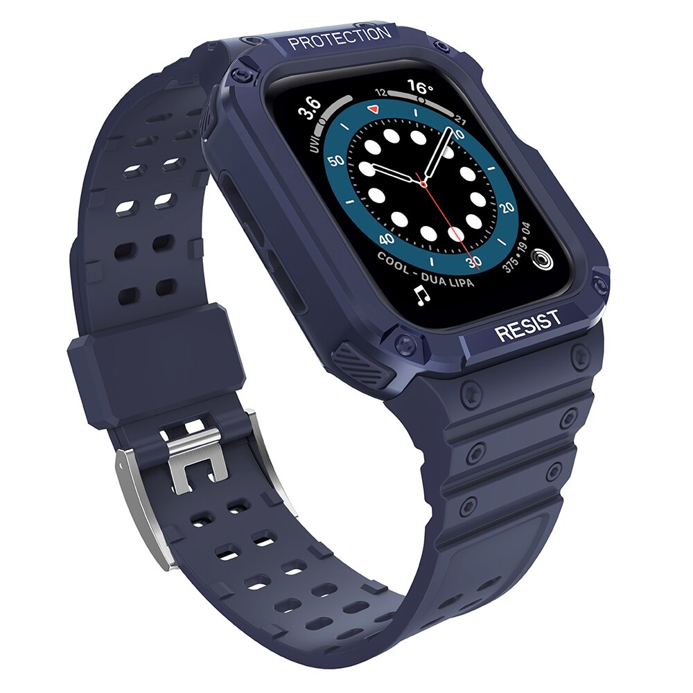 Suojaa hihna hihna Apple Watch 42/44/45mm panssaroitu asia hihna - sininen