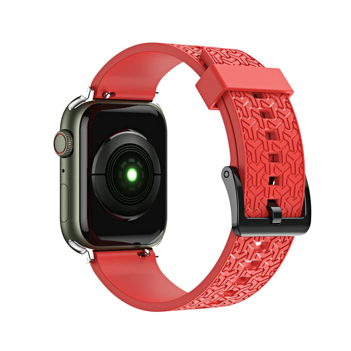Kellon hihna Y kellonauha Rannekoru Apple kellolle 42 / 44 / 45 mm - punainen