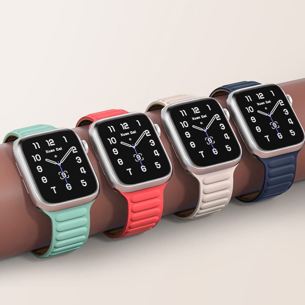 Magneettiranneke Magneettiranneke Rannekoru Apple Kellolle 41mm - Punainen