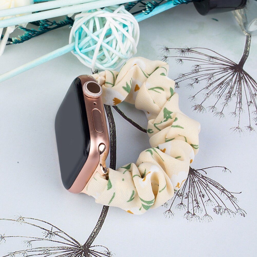 Kangas Apple Kellonauha 42/44/45mm hihna Rannekoru Elastinen nauha - keltainen